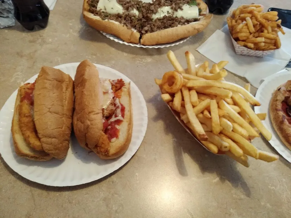 Chicken Parmesan with French Fries